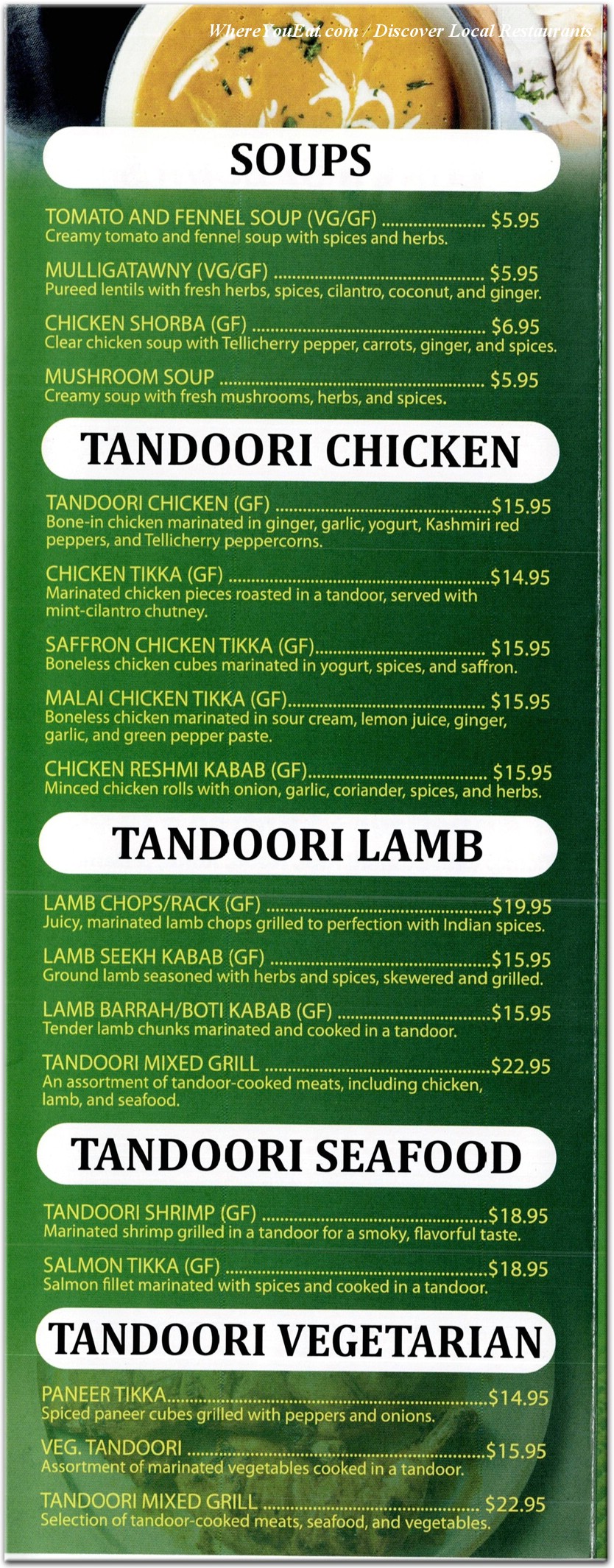 menu image