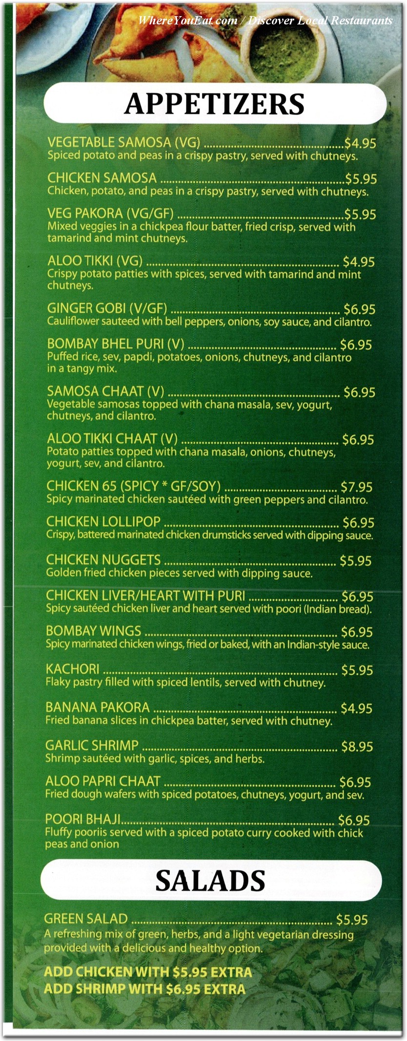 menu image