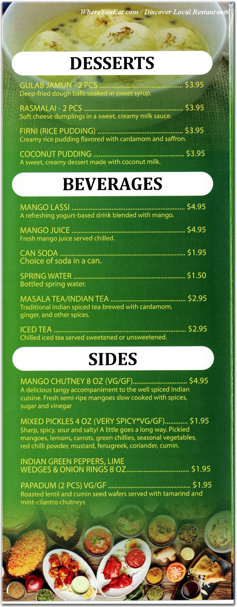menu image
