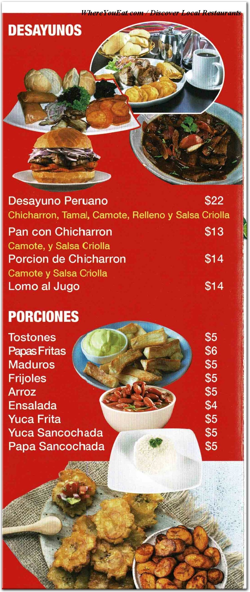 menu image