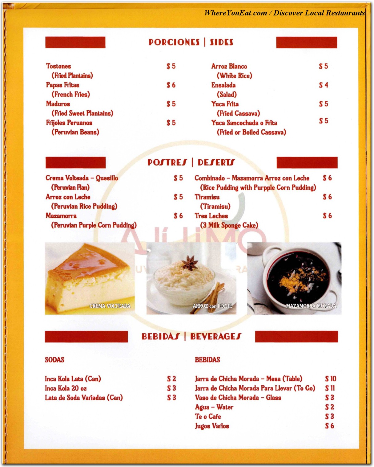 menu image