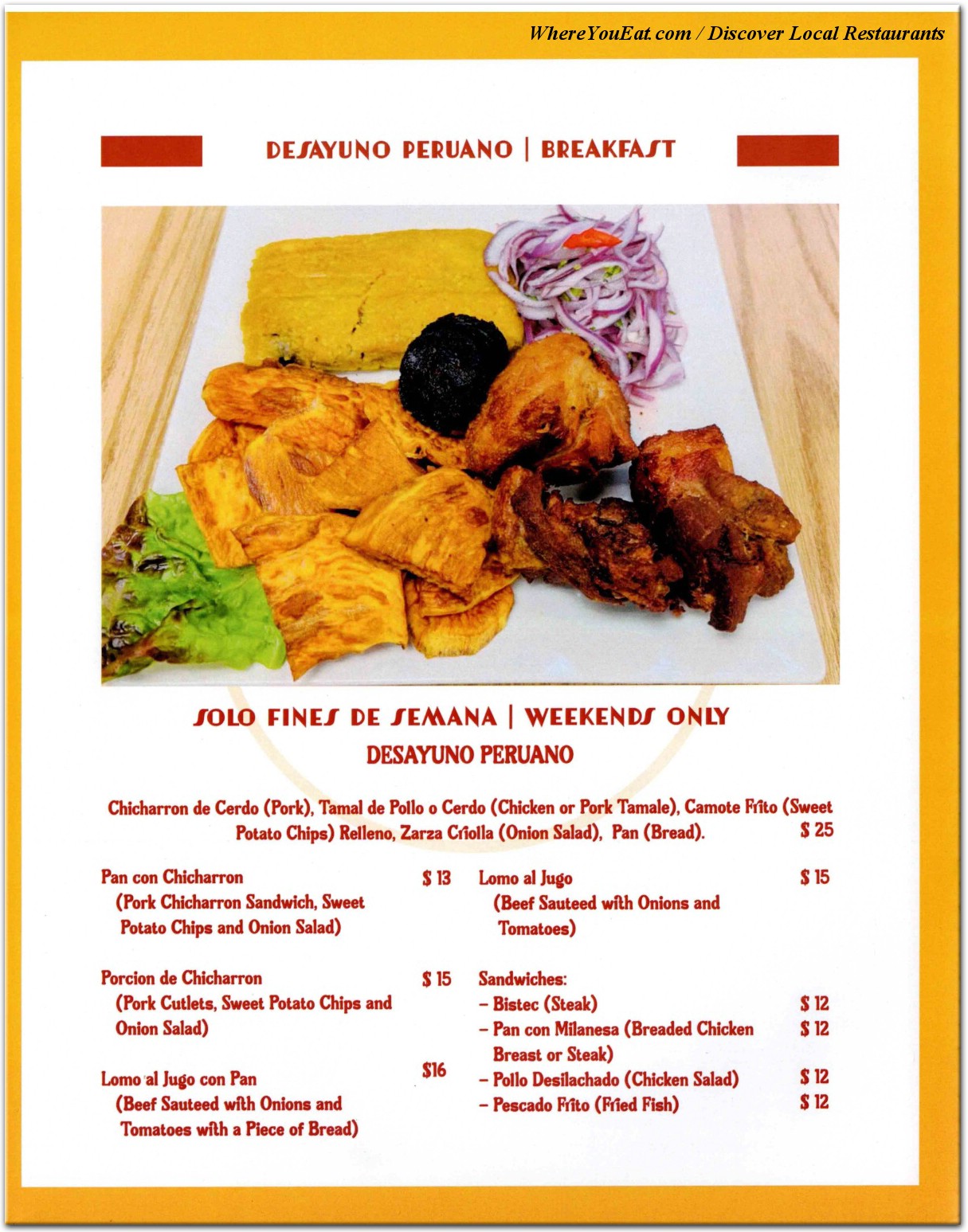 menu image