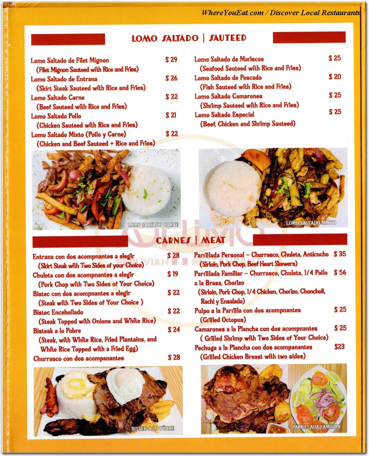 menu image