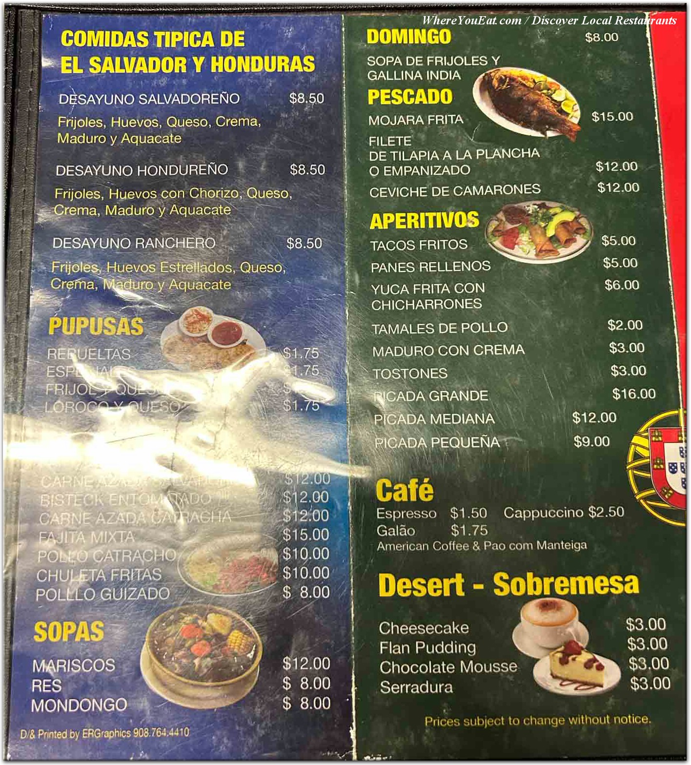 menu image