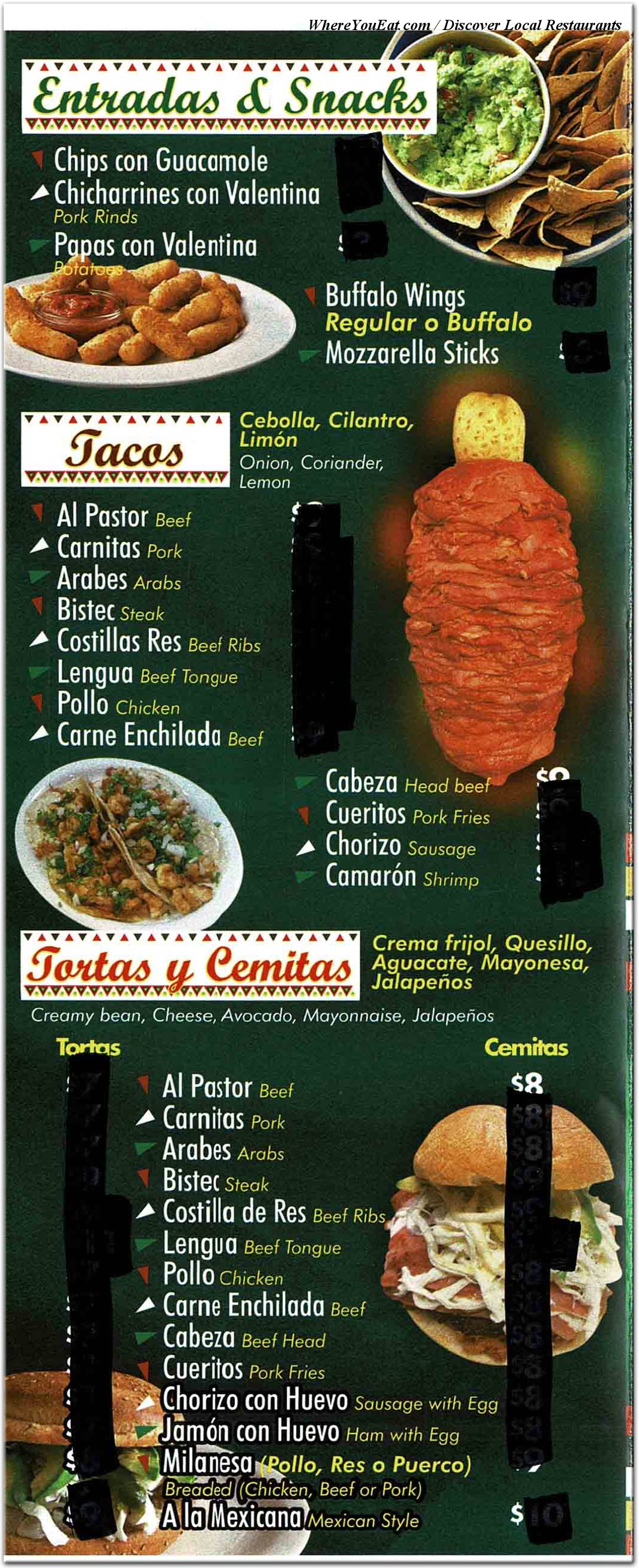 menu image