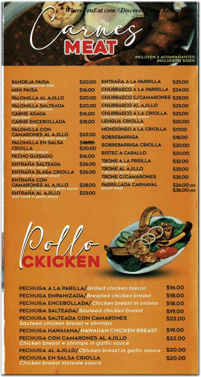 menu image