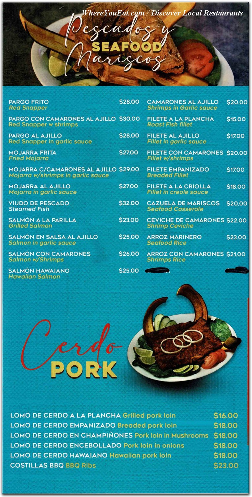 menu image