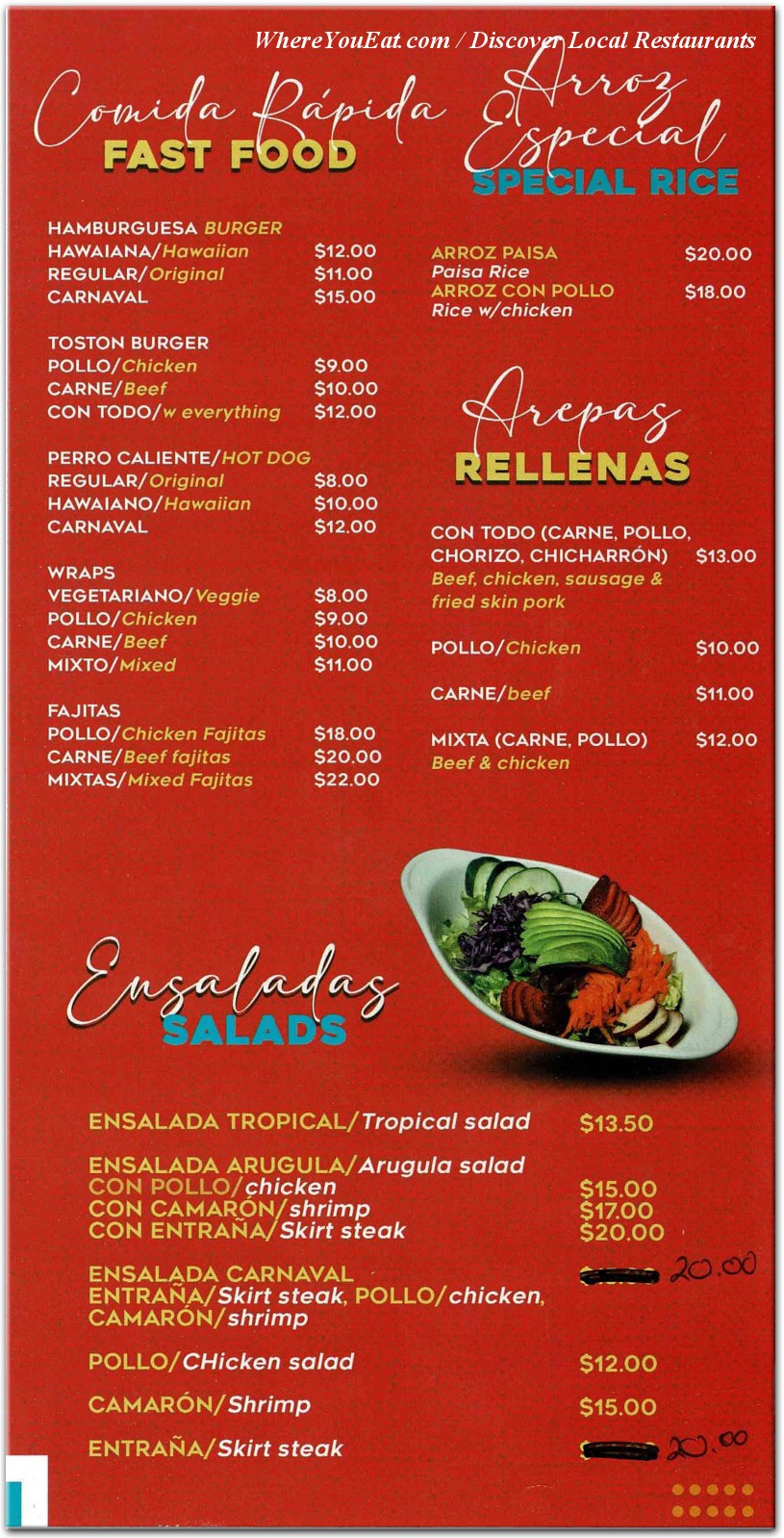 menu image