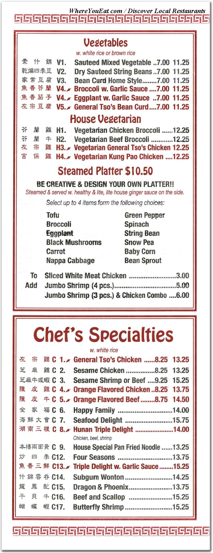 menu image