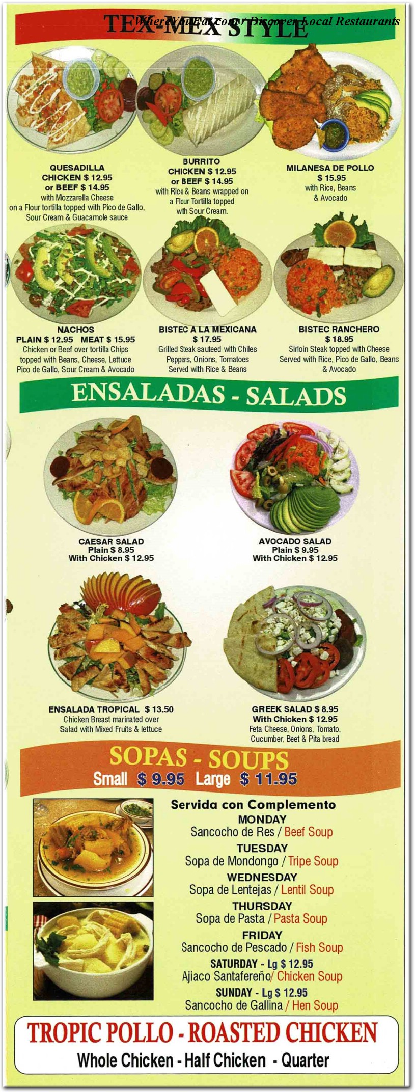 menu image