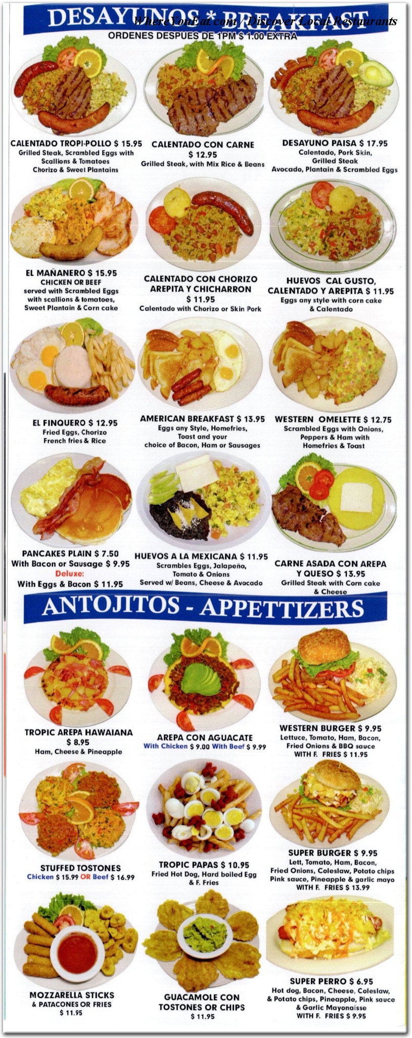 menu image