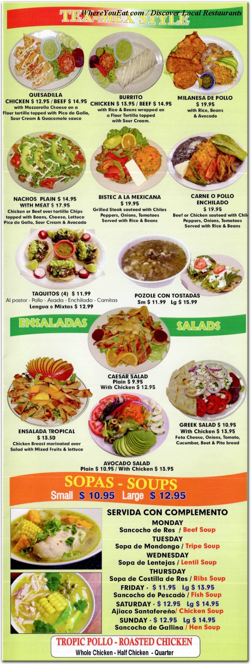 menu image