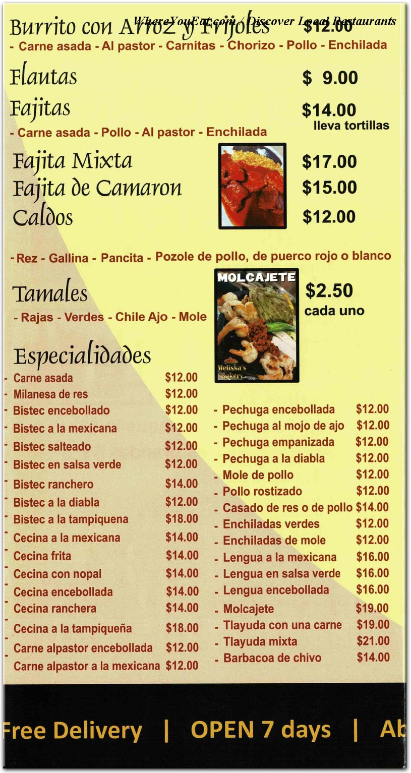 menu image