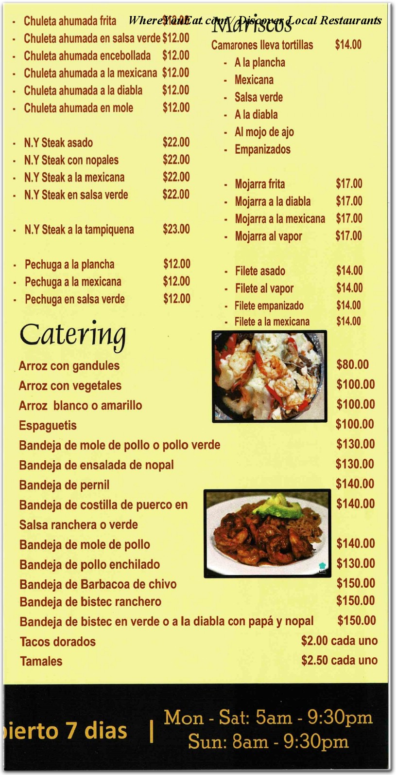 menu image