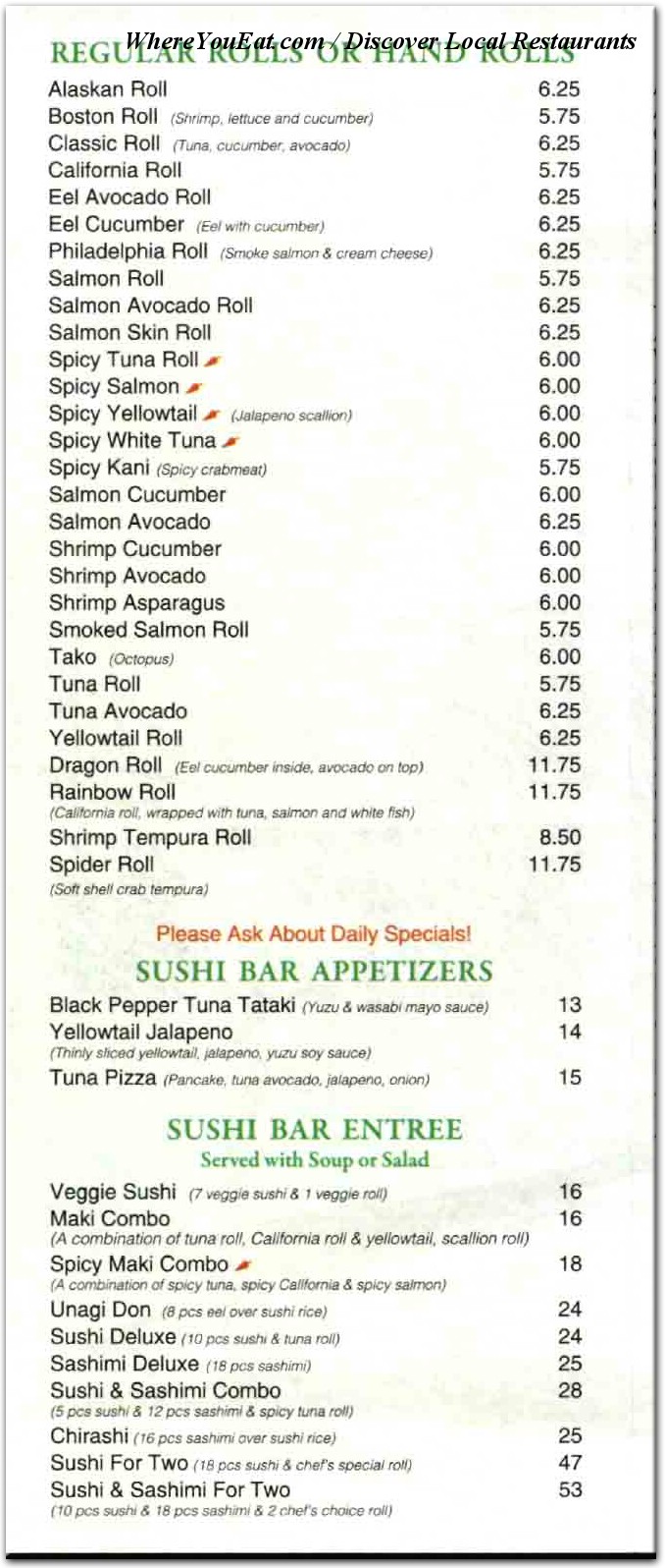 menu image