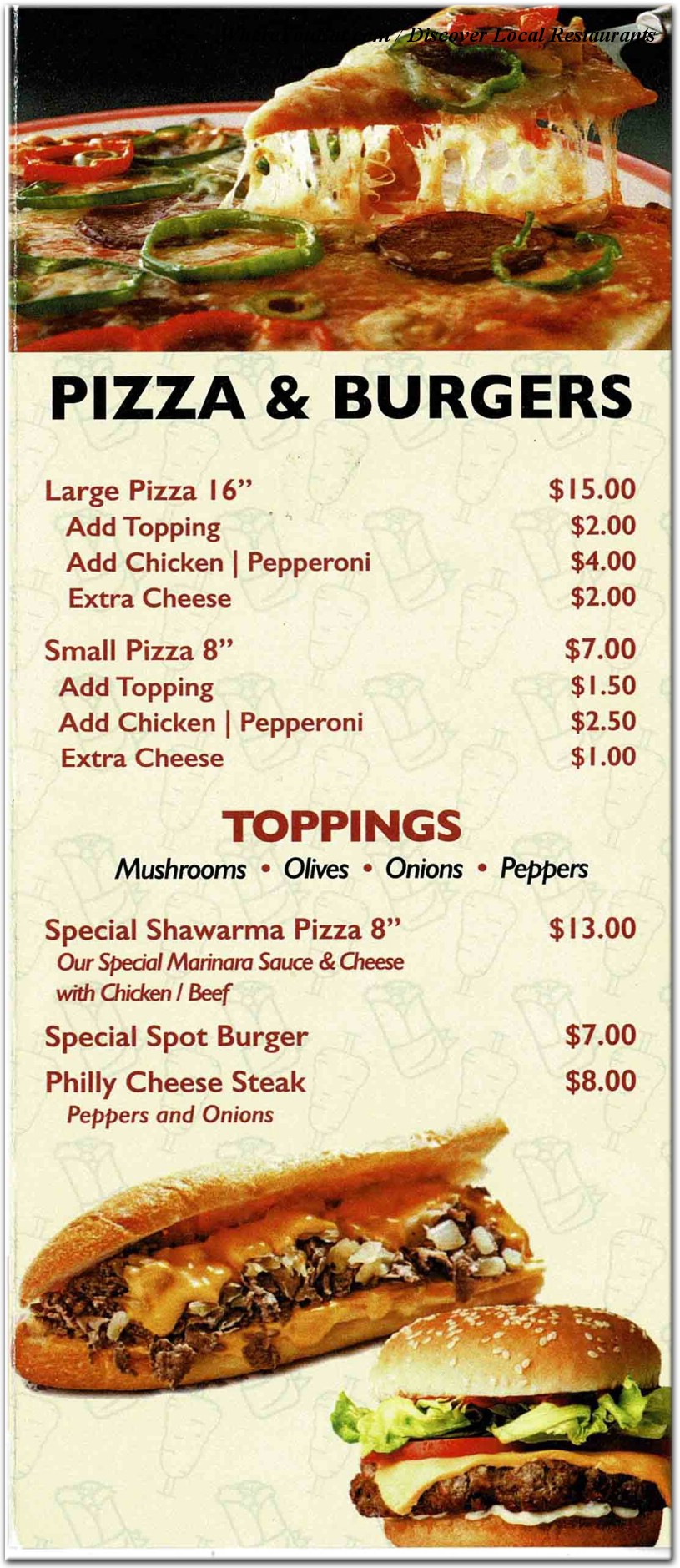 menu image