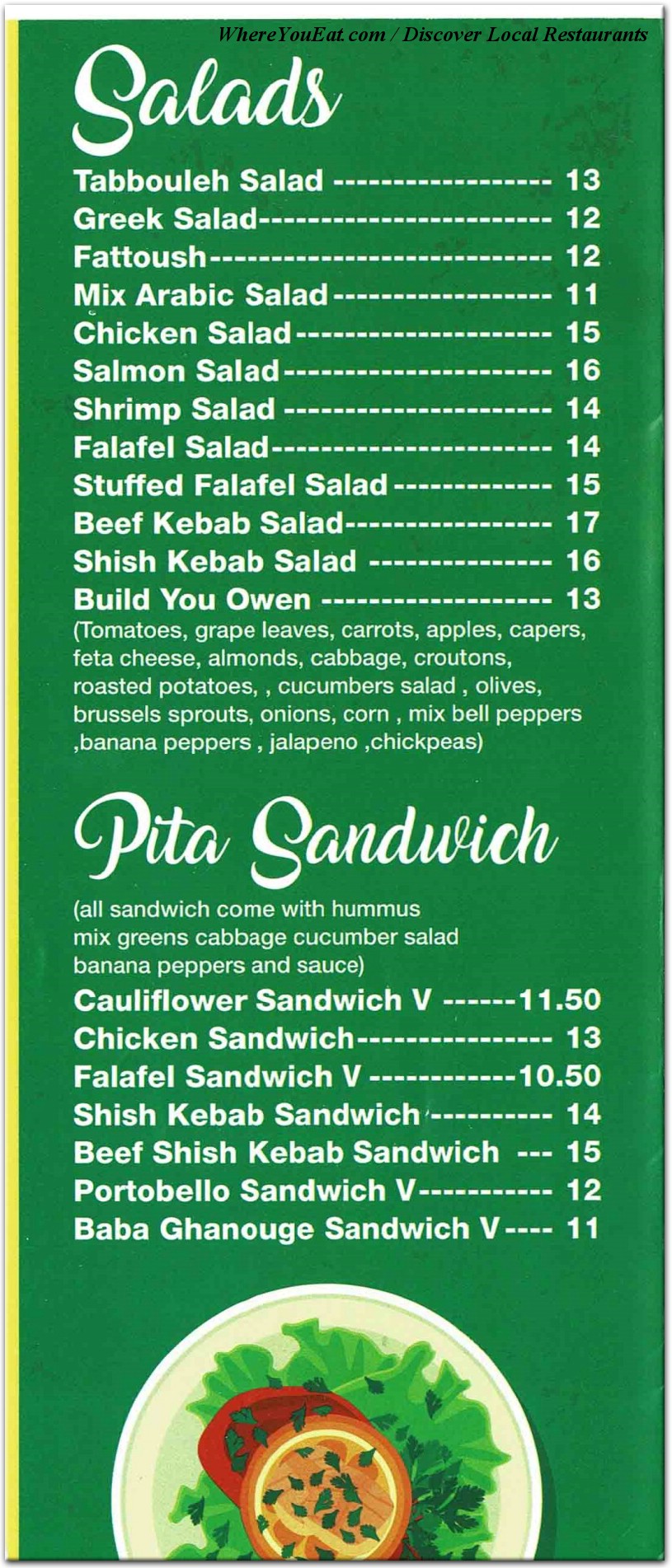 menu image