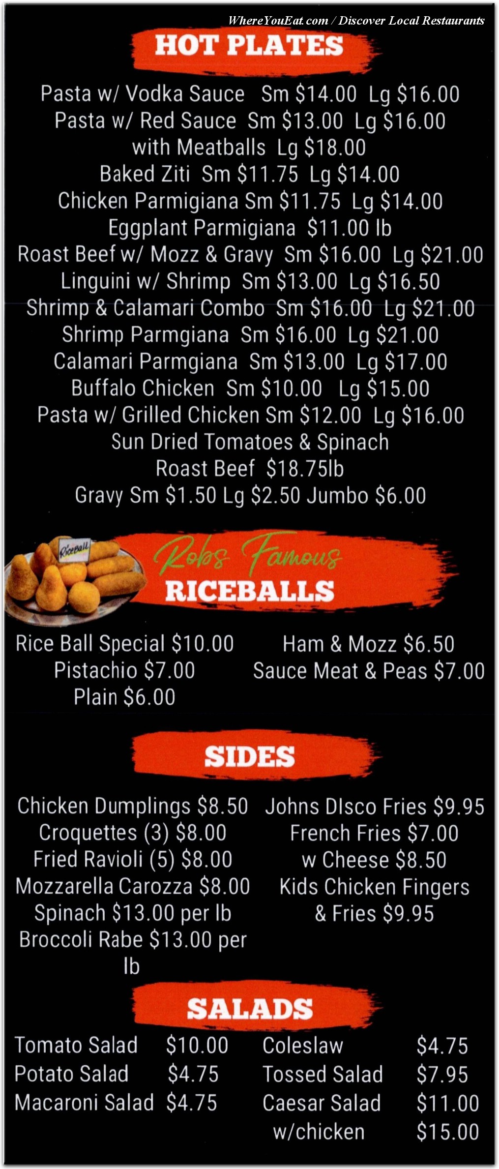 menu image