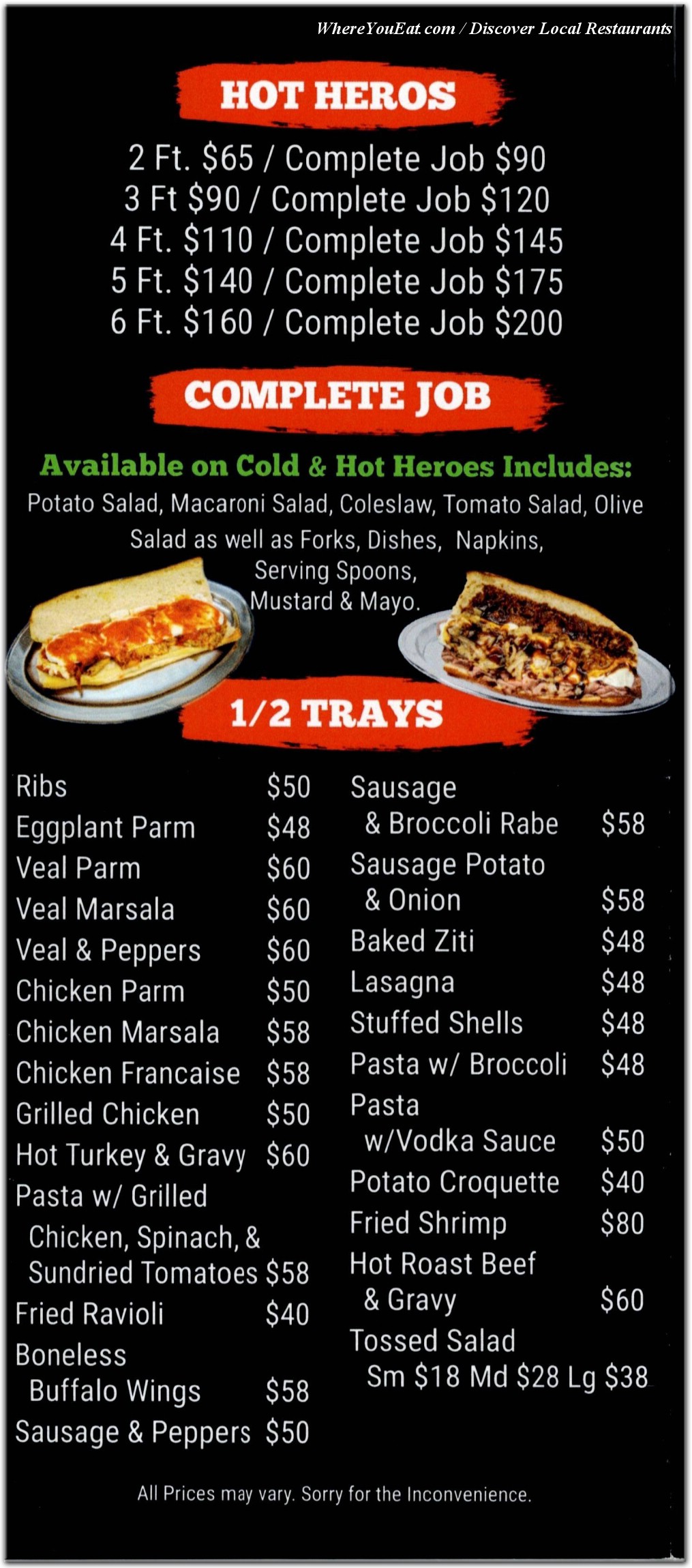 menu image