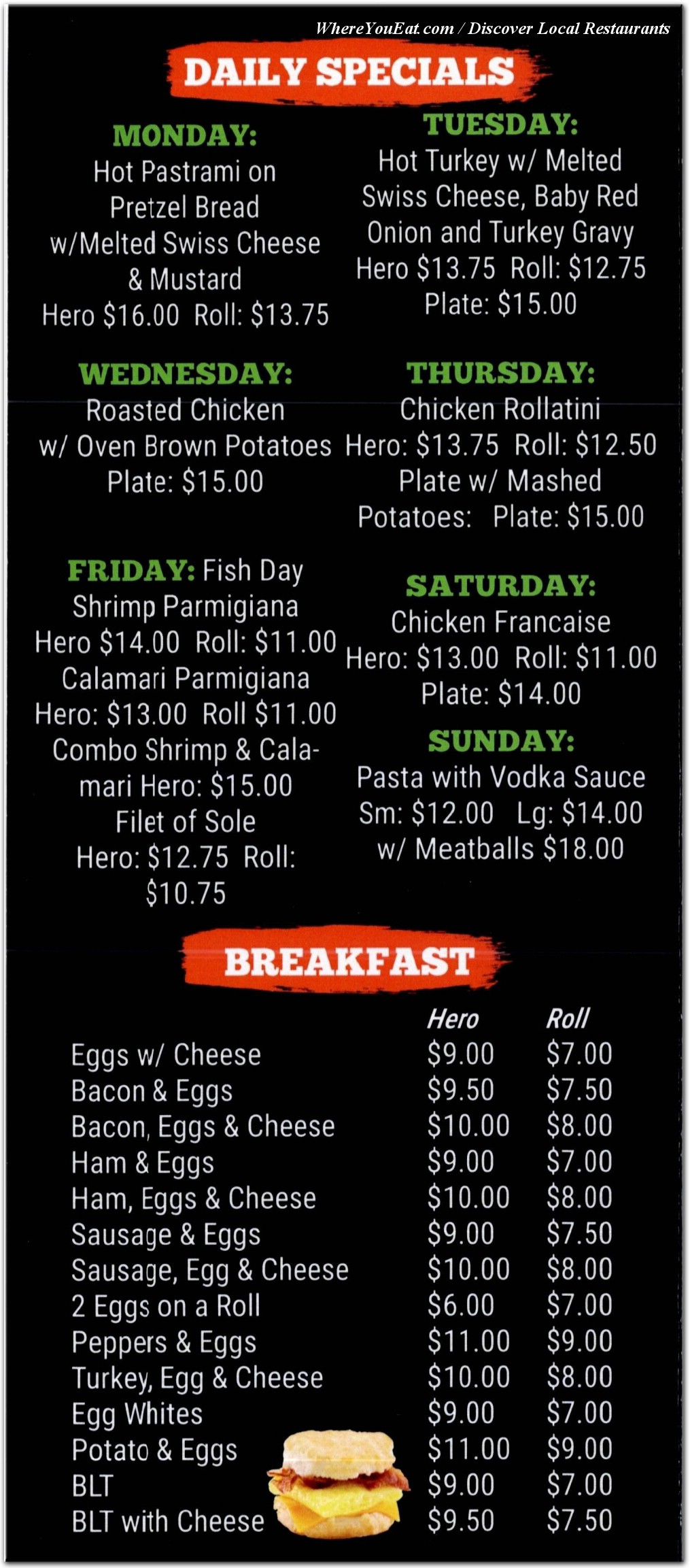 menu image