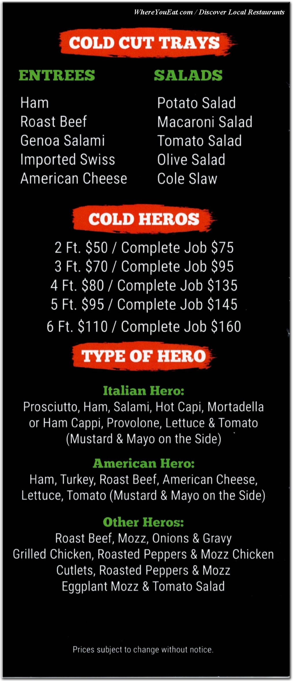 menu image