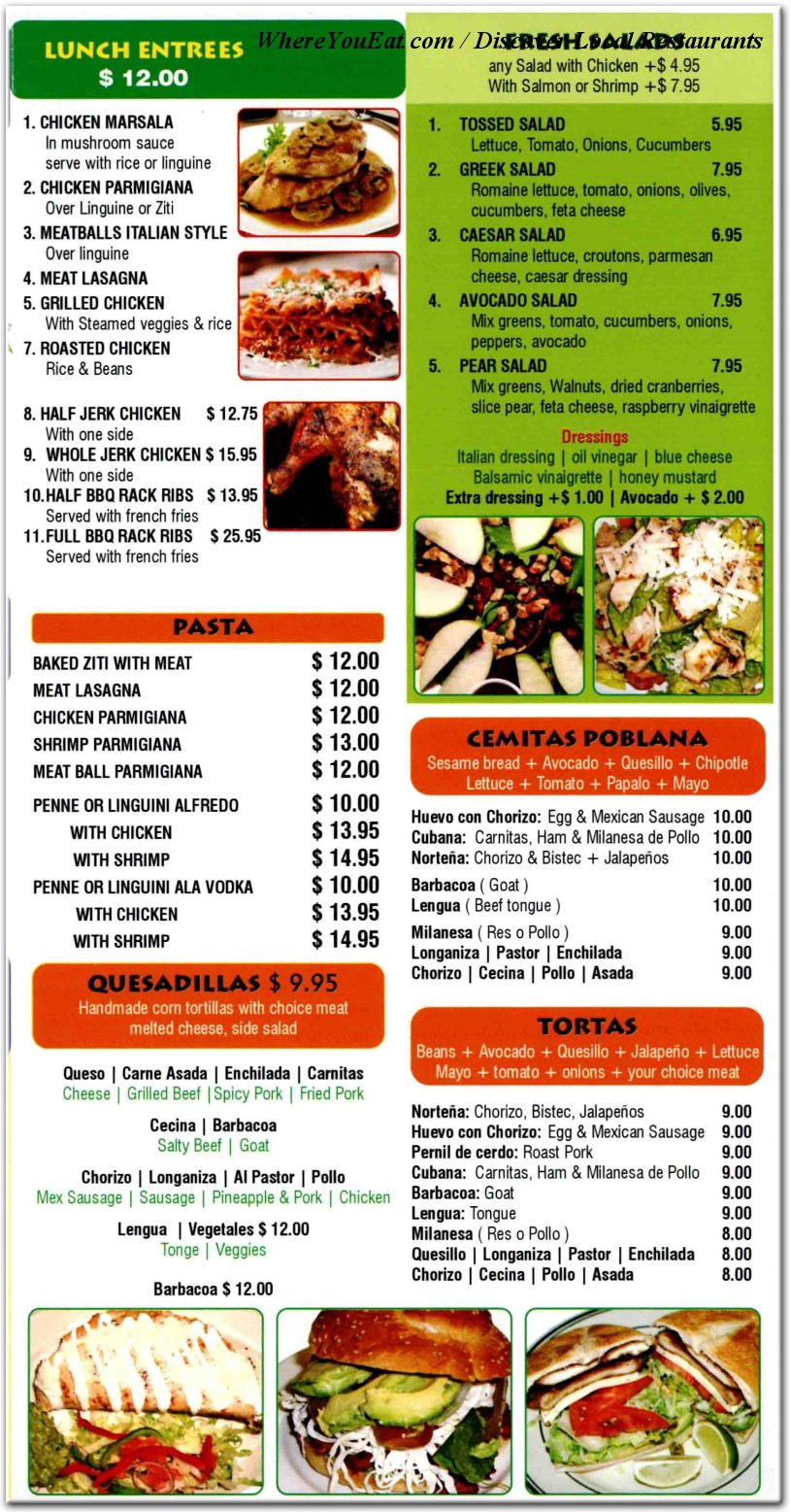 menu image