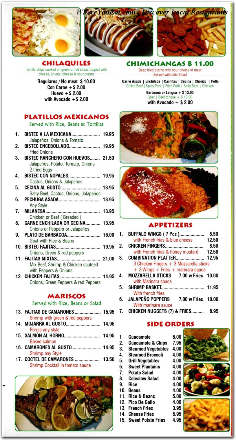 menu image