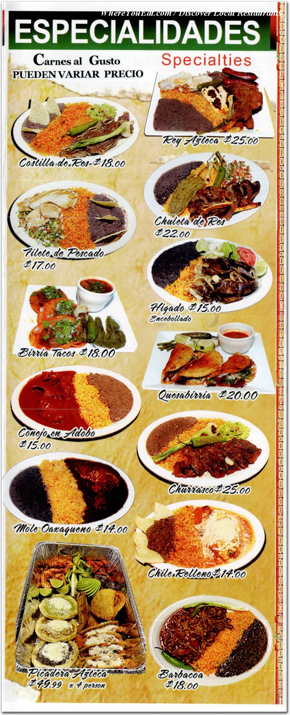 menu image