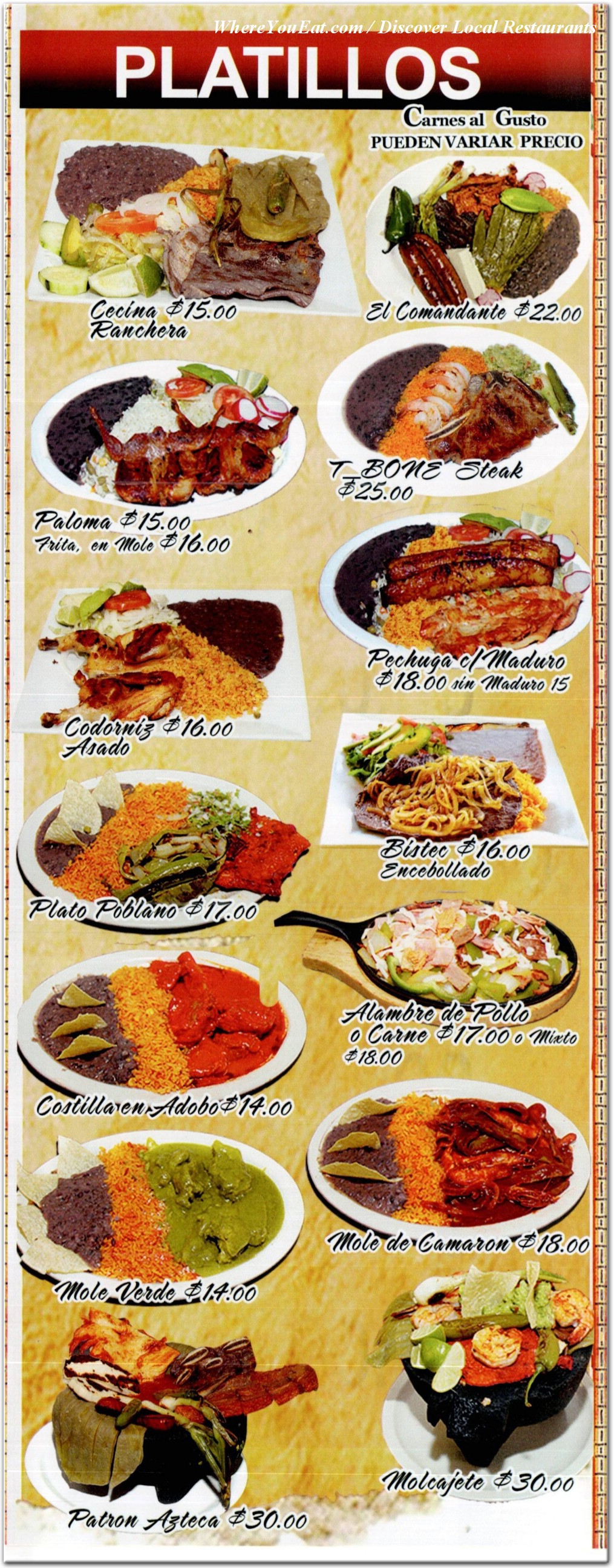 menu image