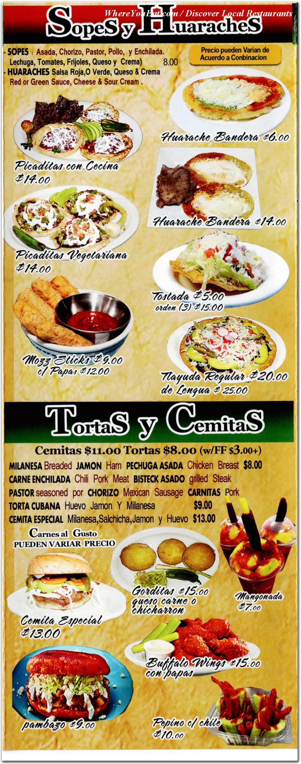 menu image
