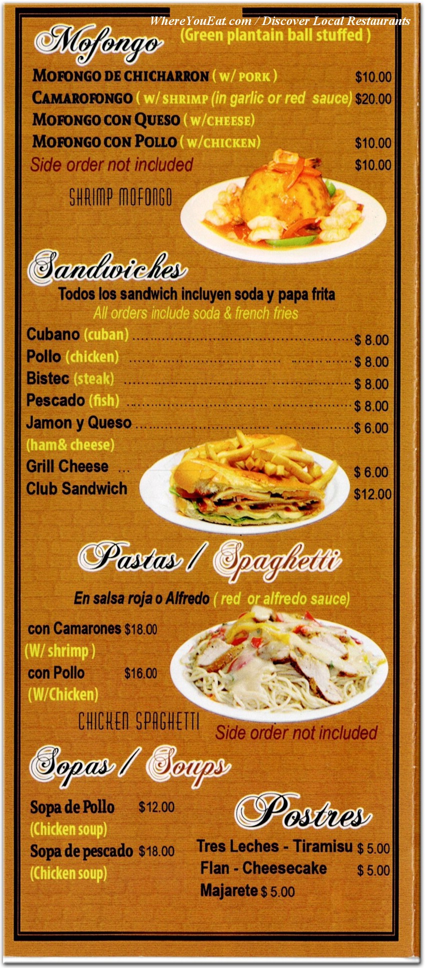 menu image