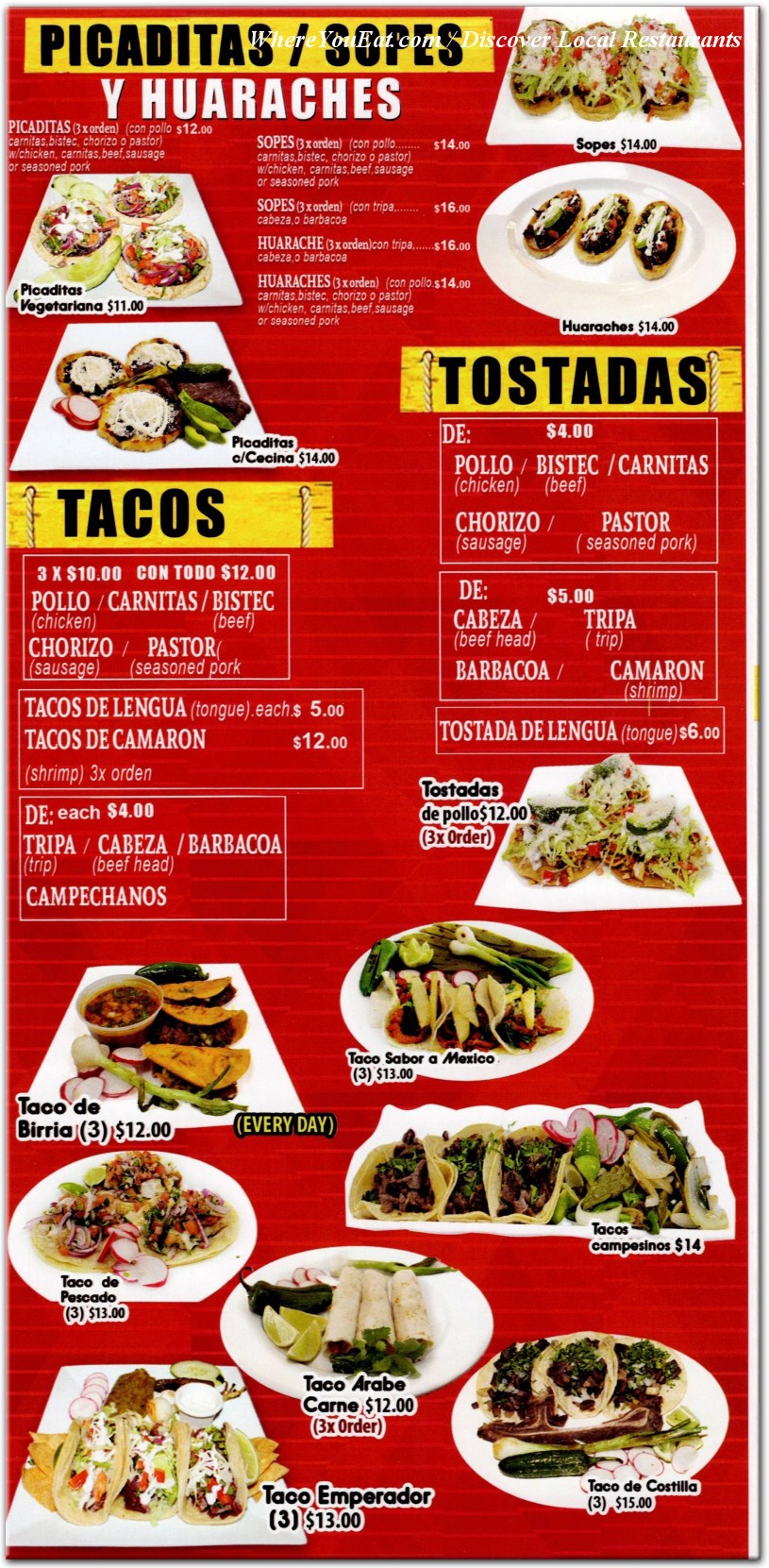 menu image