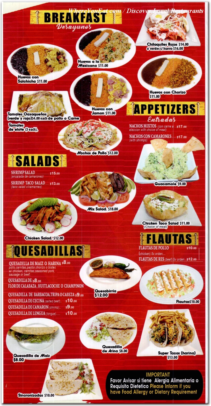 menu image