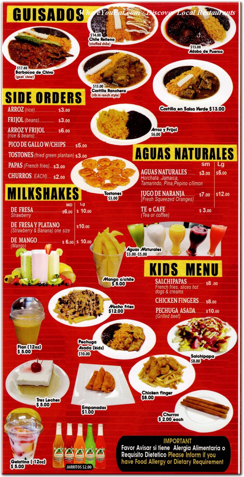 menu image