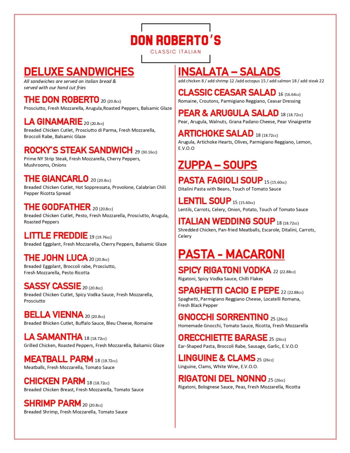 menu image