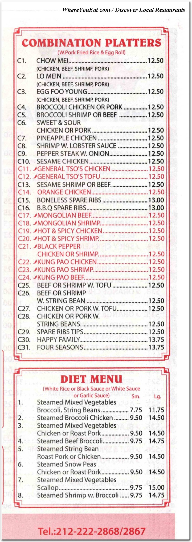 menu image