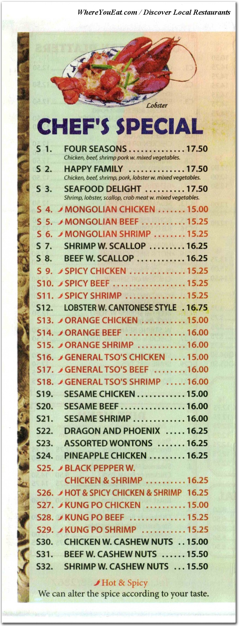 menu image