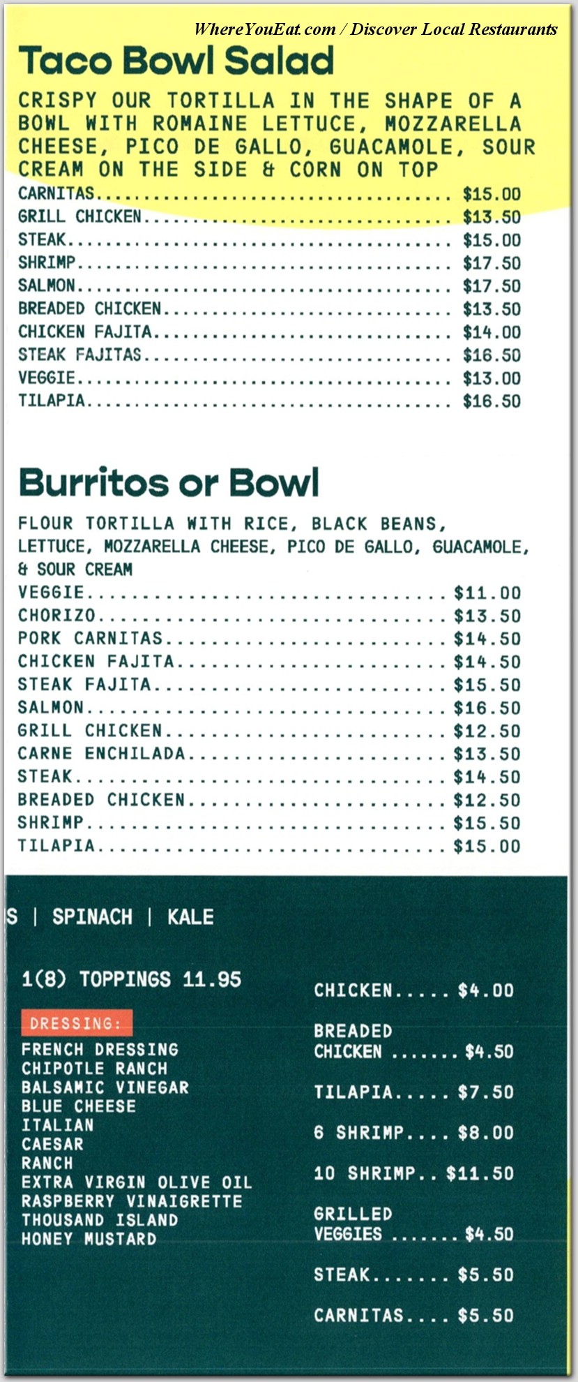 menu image