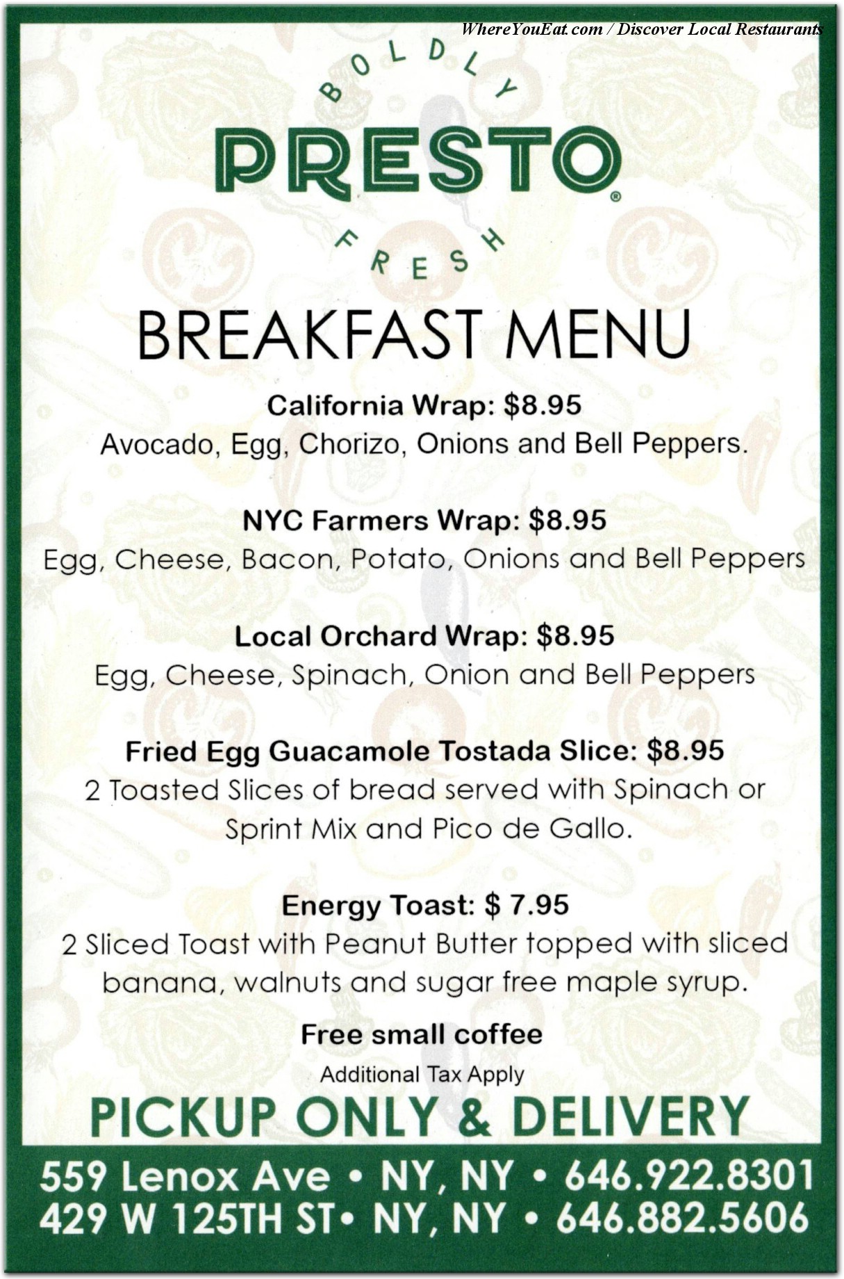 menu image