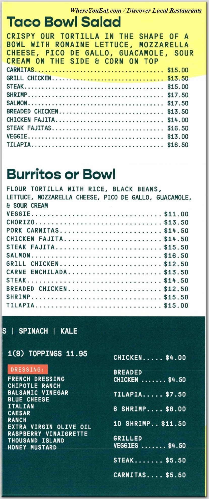 menu image