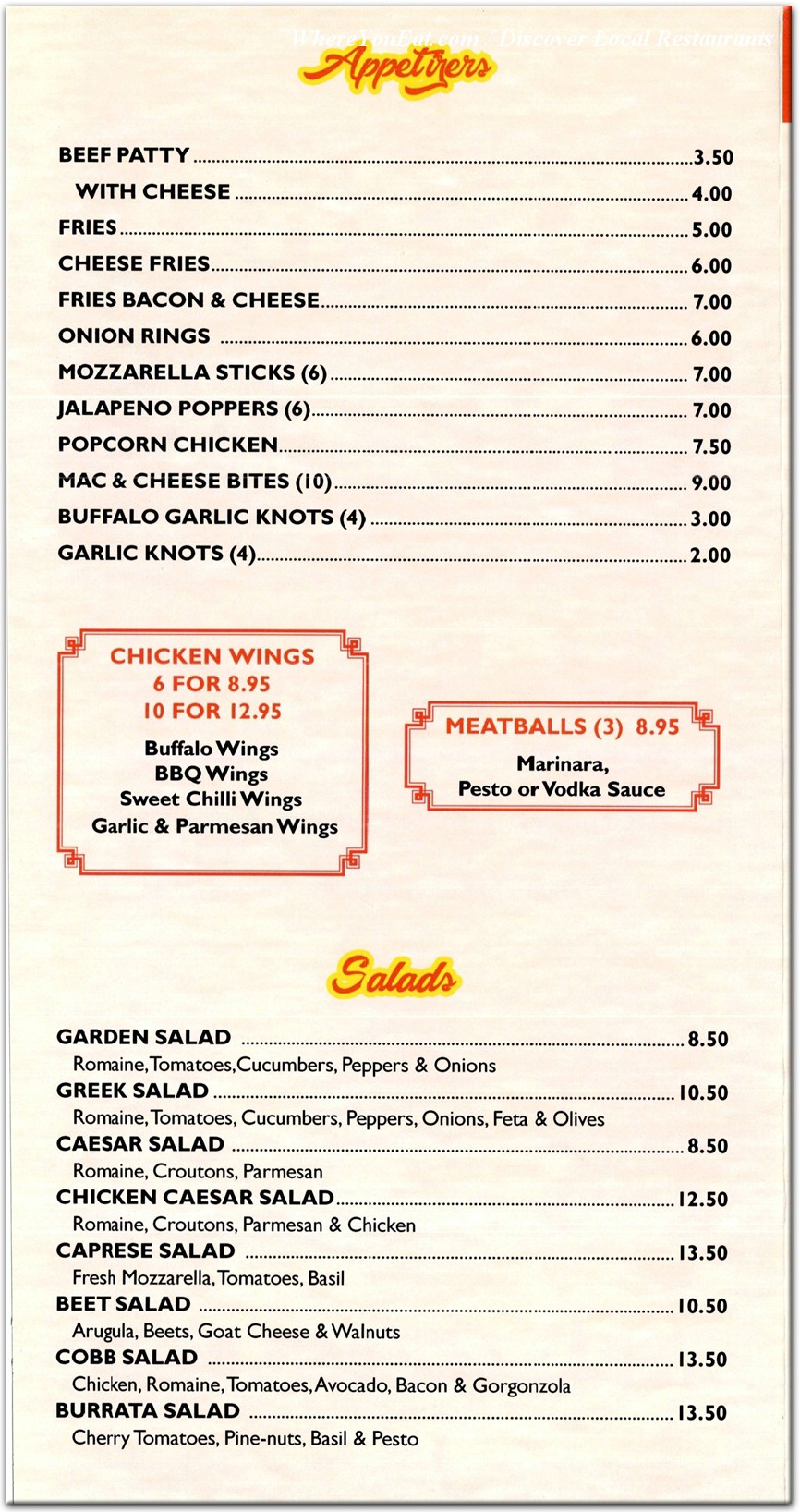 menu image