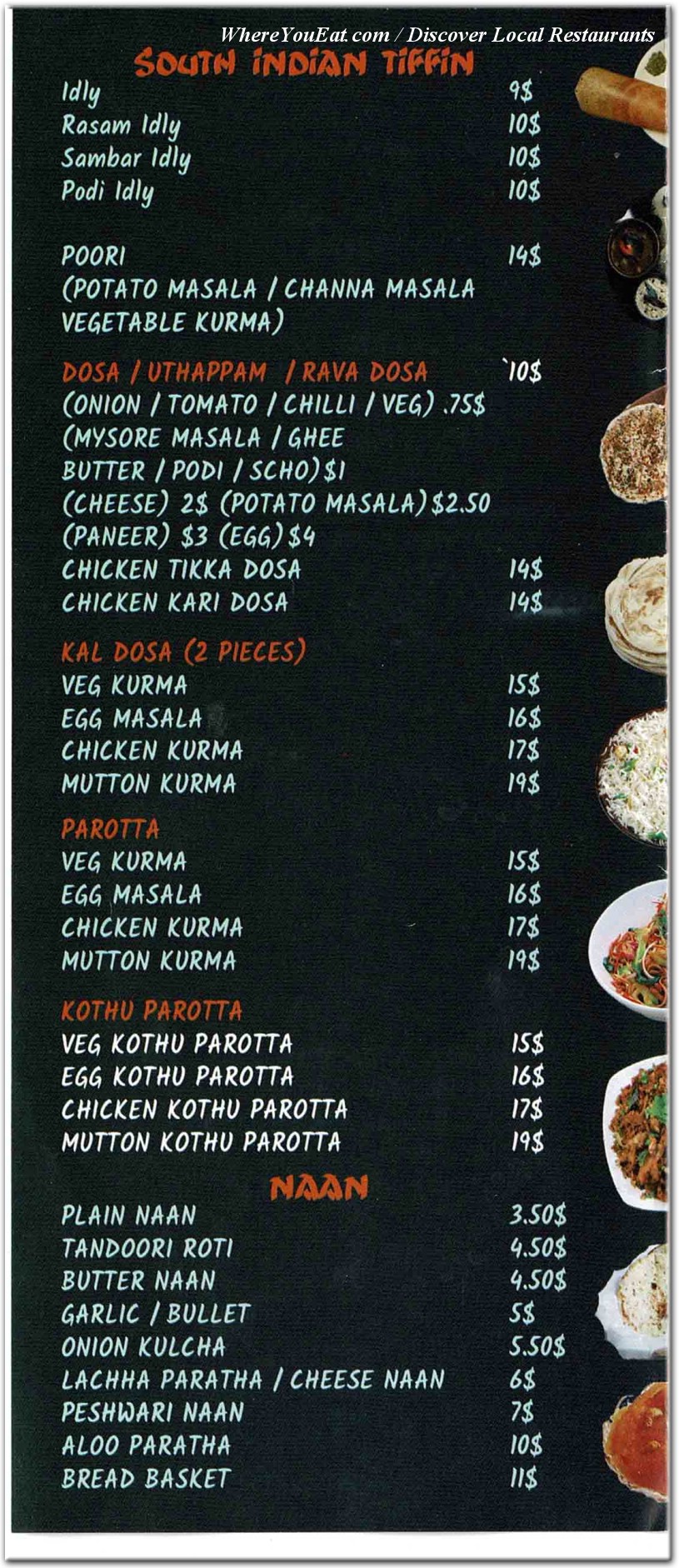 menu image