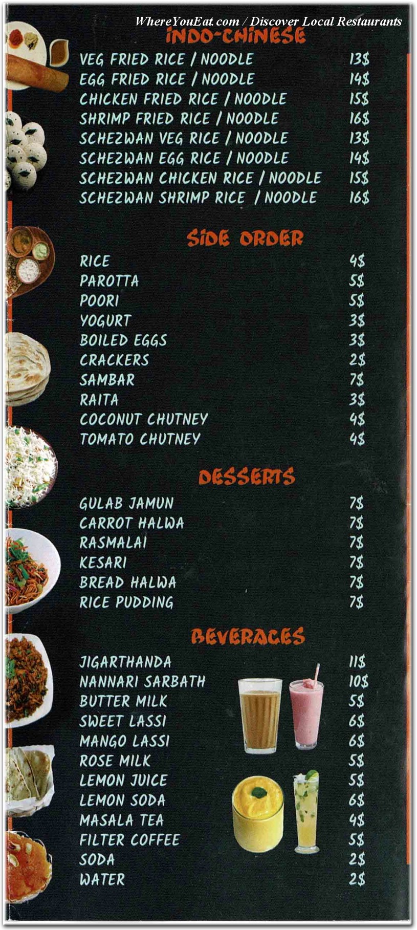 menu image