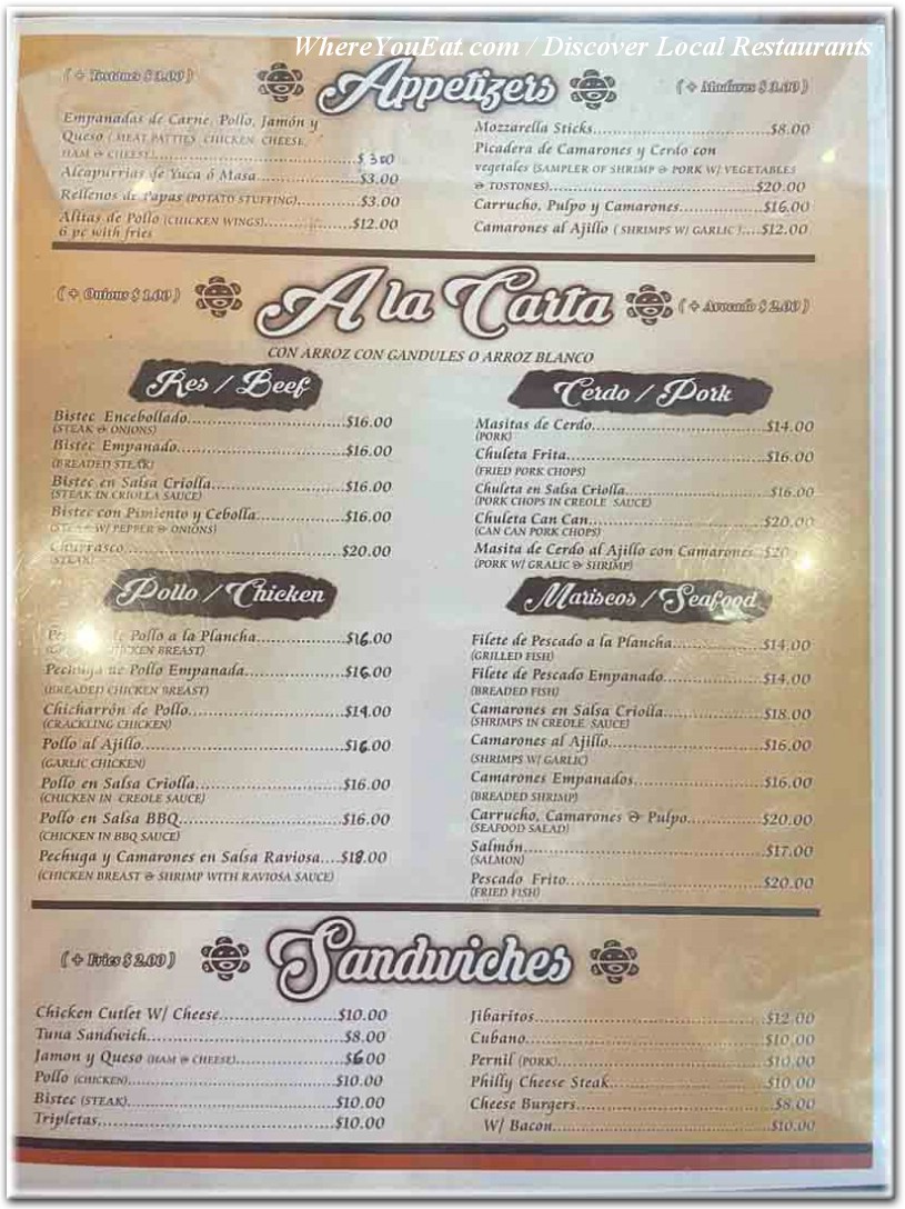 menu image