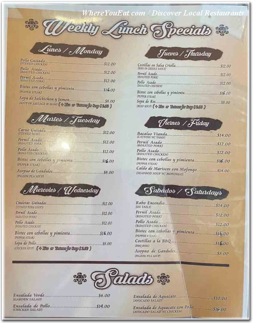 menu image