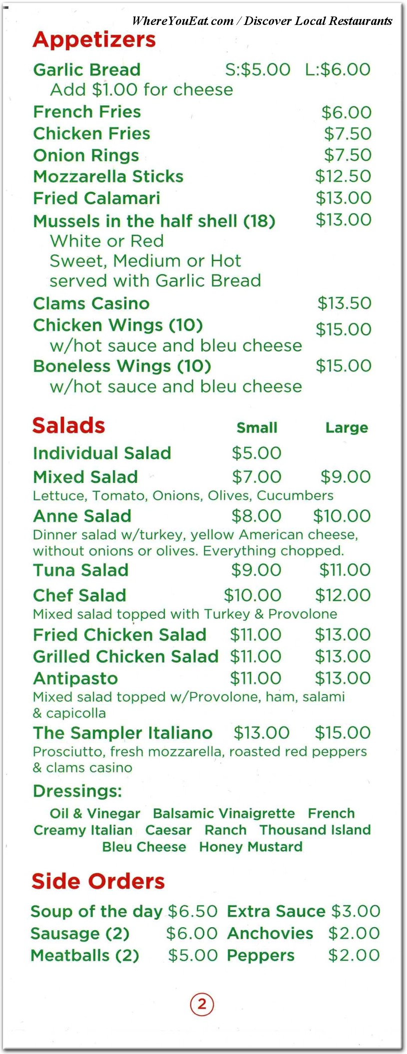 menu image