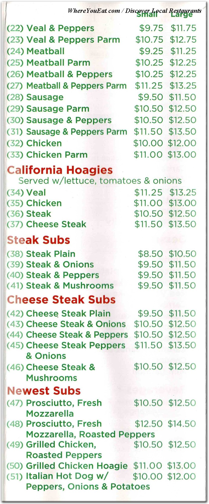 menu image