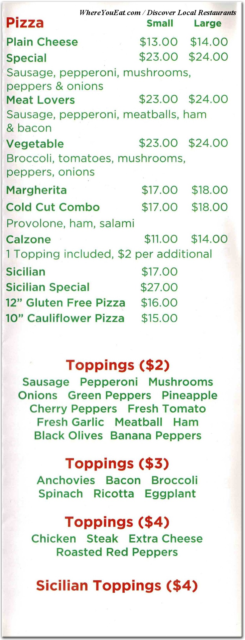 menu image