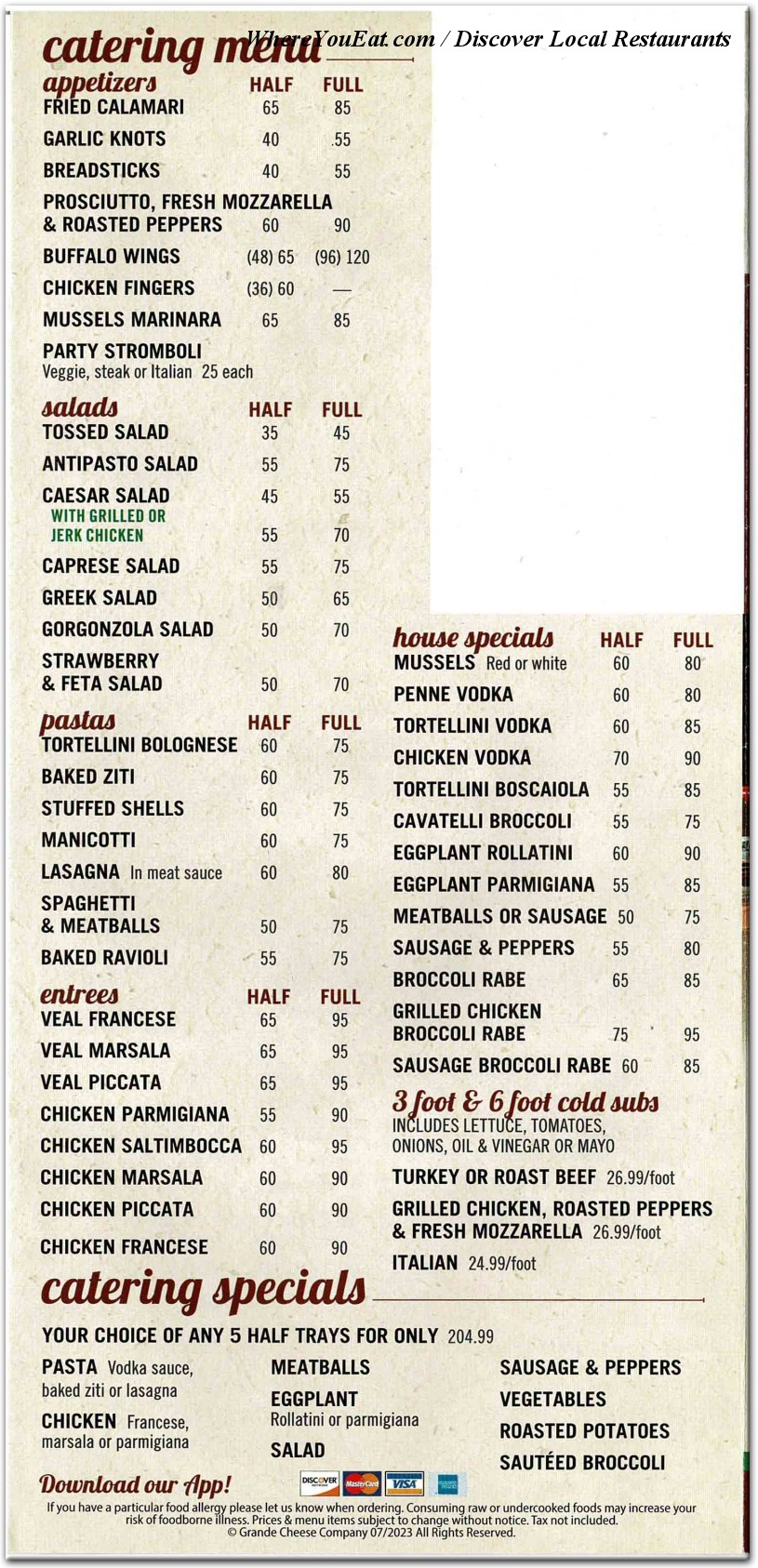 menu image