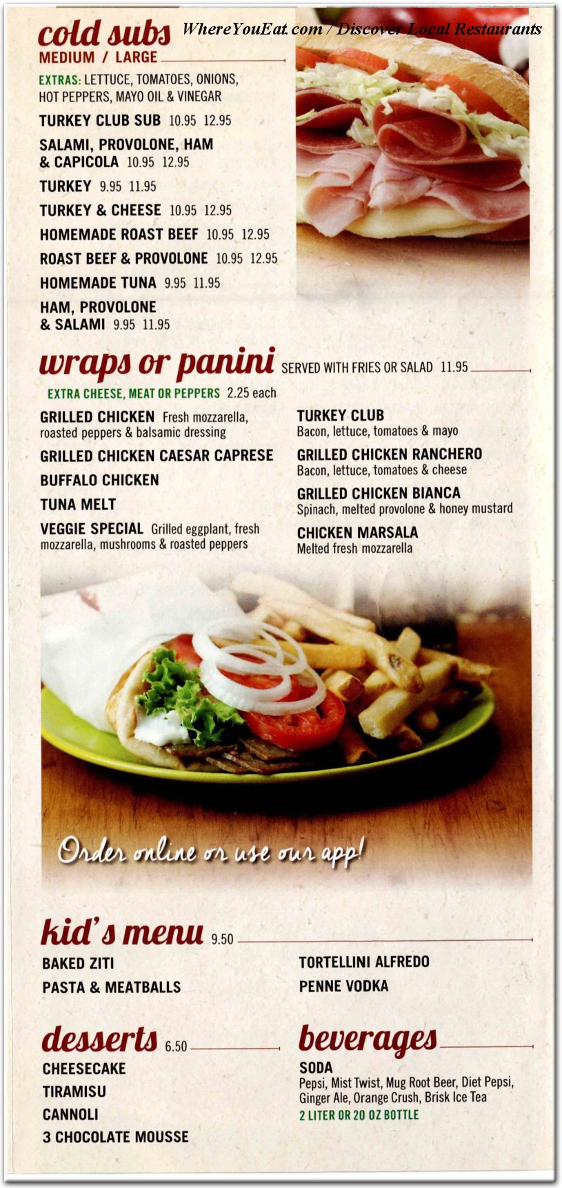 menu image